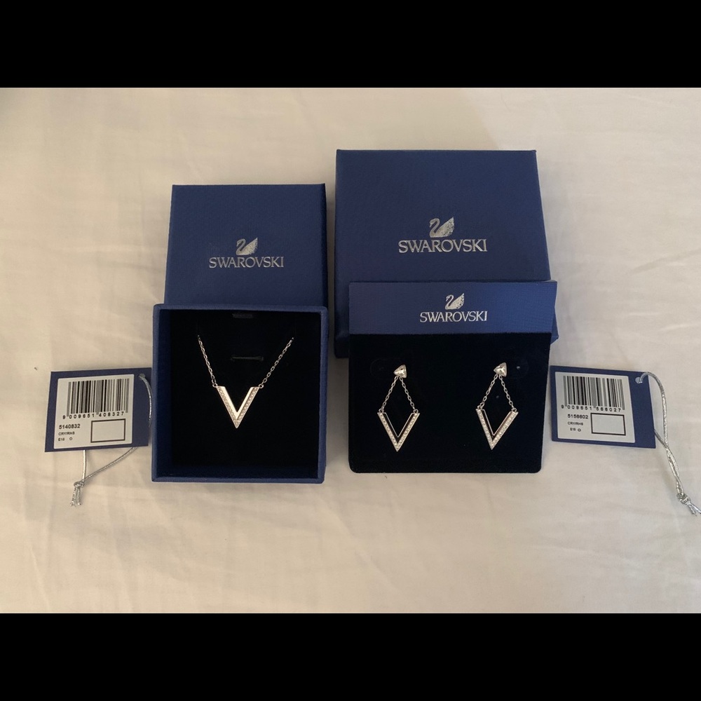 Swarovski Necklace and Earrings